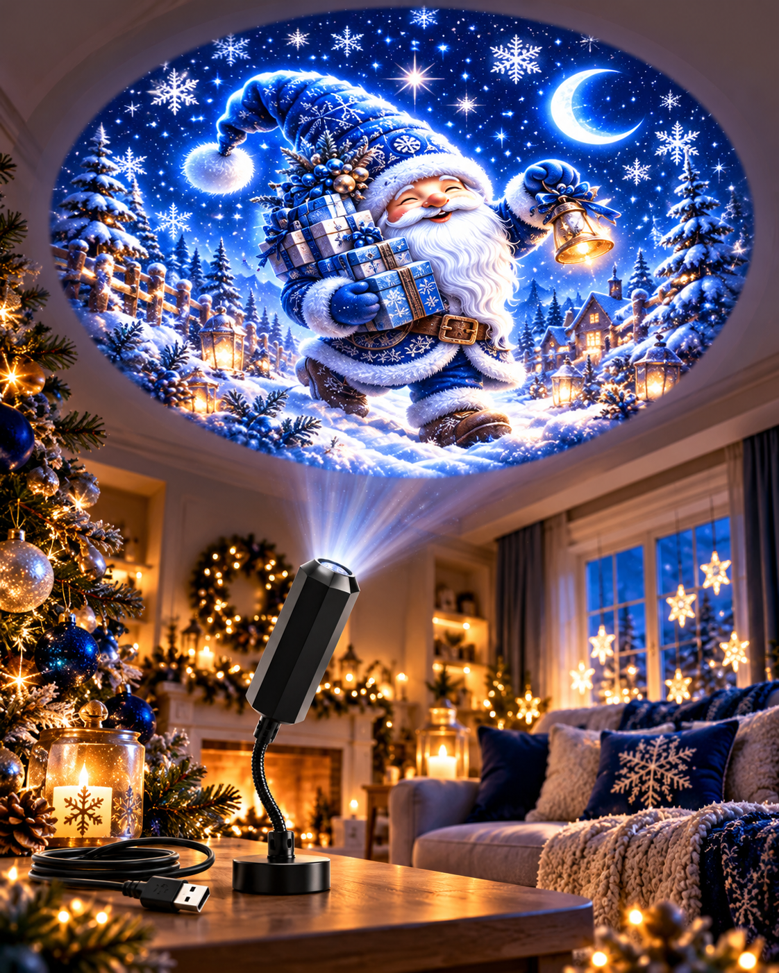 Jinglerise™ Christmas Car Projector – Magical Holiday Lights